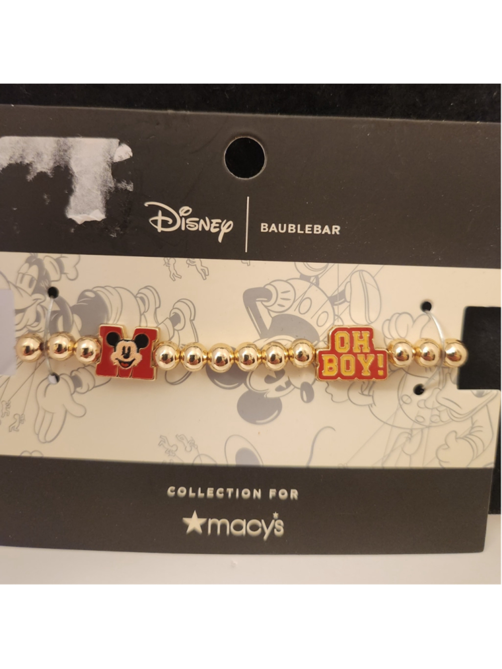 Disney Mickey Mouse & Minnie Mouse Icon Pisa Bracelet, Created for Macy - Picture 3 of 5
